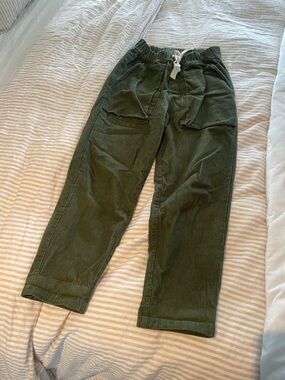 Laude the Label Olive Green Corduroy Relaxed Pants